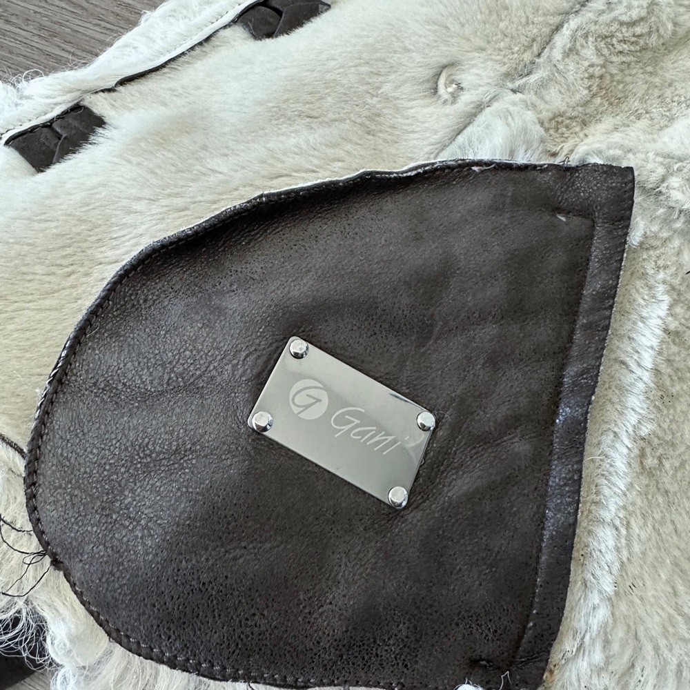 Amazing Dark Brown Fur Leather Short Coat Jacket Winter Spring Fall Vintage - Picture 6 of 7